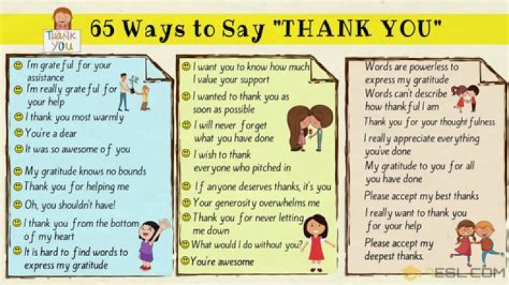 136 Ways to Say Thanks