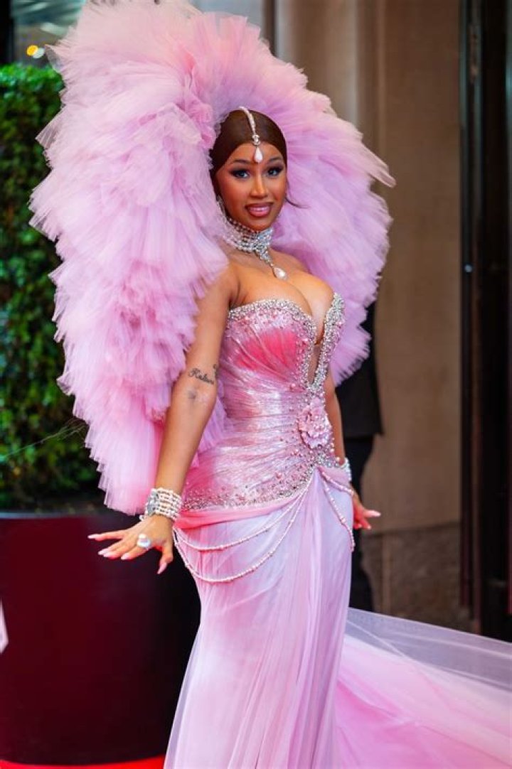 Cardi B Poses In Sheer Dress & Fur Coat In New Pics – Hollywood Life