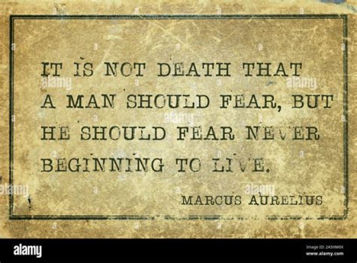 Did Marcus Aurelius fear death?