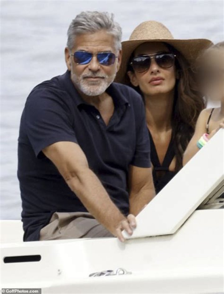 George Clooney Sweetly Helps Wife Amal Onto A Boat After Romantic Dinner Date In Lake Como — Photos