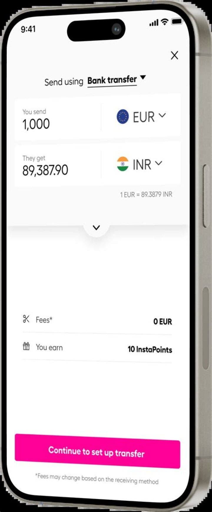 How can I send money from Europe to USA?
