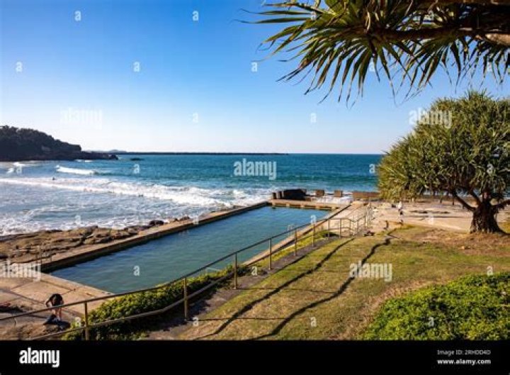 How deep are the blue pools at Yamba?