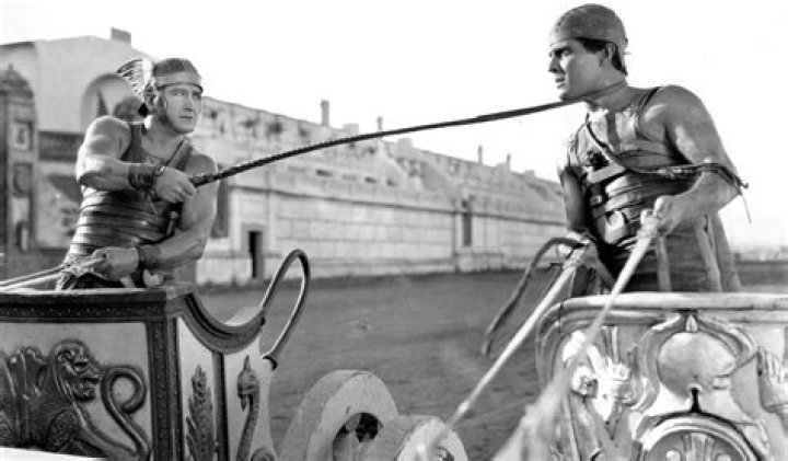 How did they do chariot race in Ben-Hur?