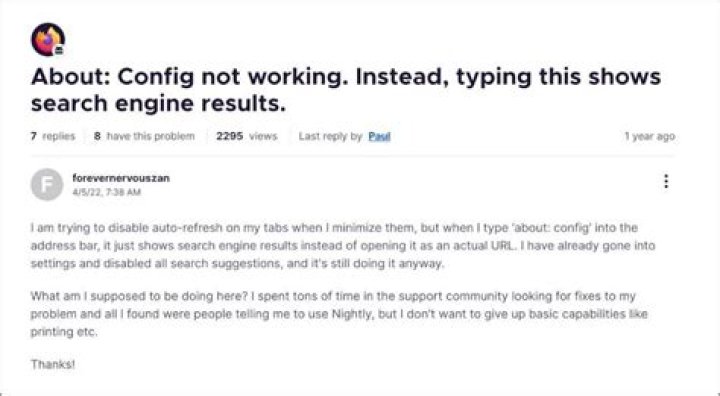 How do I access about config in Firefox?