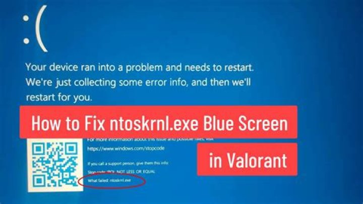 How do I fix Ntoskrnl EXE blue screen?