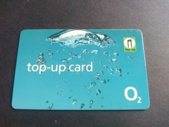 How do I get an e top up card from O2?
