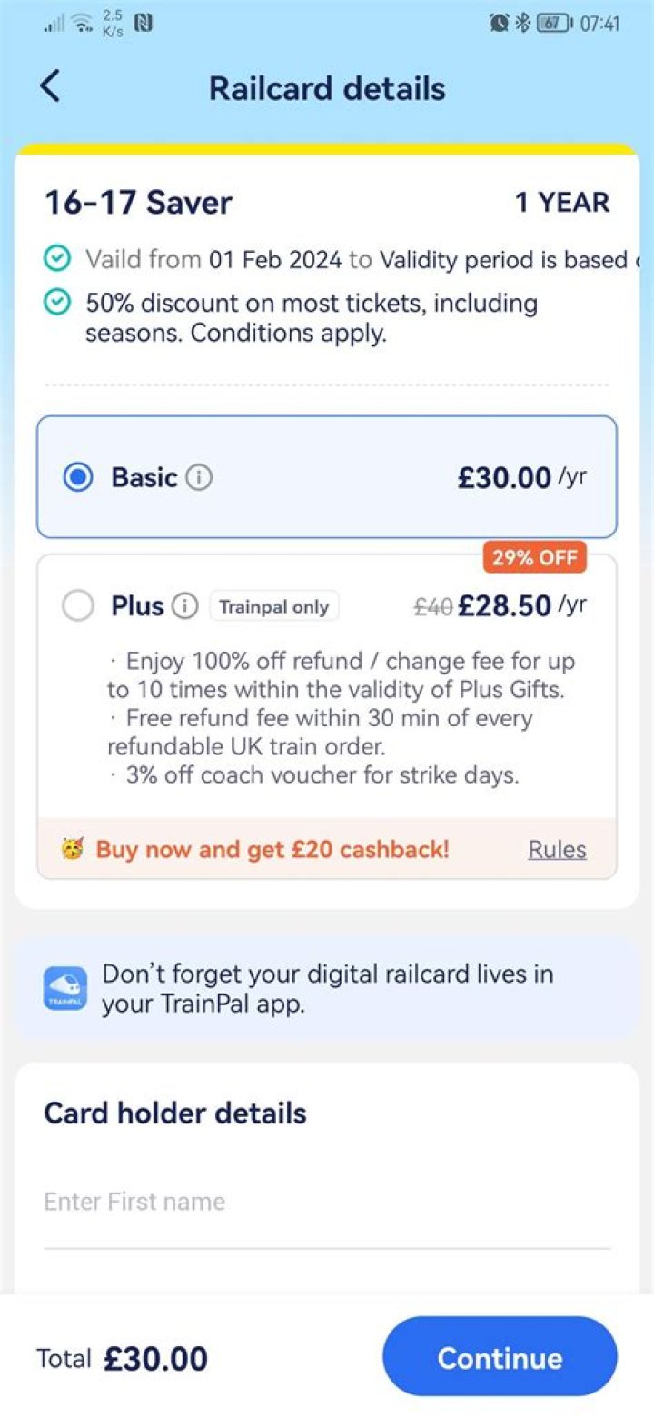 How do I use my Tesco vouchers on my railcard?