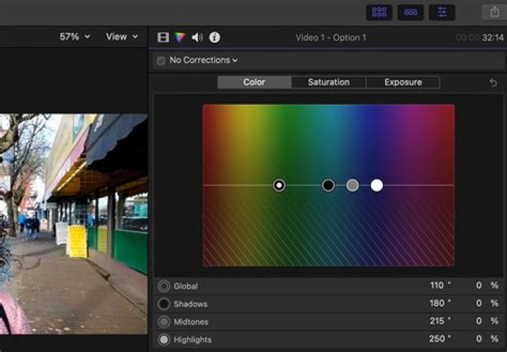 How do you add color correction in Final Cut Pro?