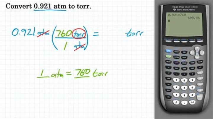 How do you convert Torr to ATM?