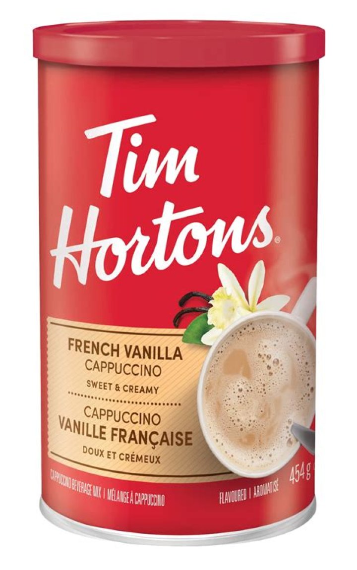 How do you make a Tim Hortons French Vanilla cappuccino?