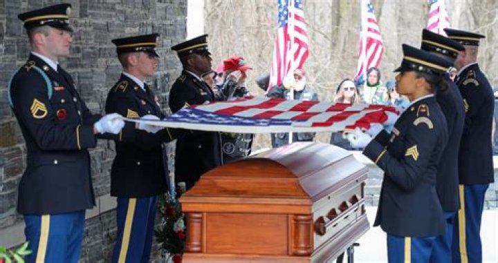 How do you set up a military funeral with honors?