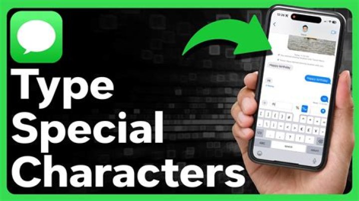 How do you type special characters on Facebook?