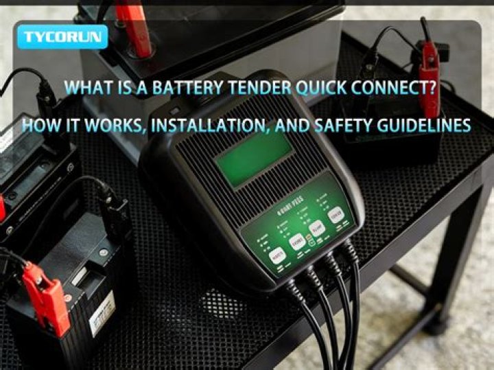 How do you use a battery tender maintainer?