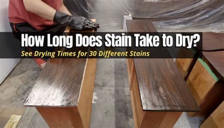 How long does it take Old Masters stain to dry?