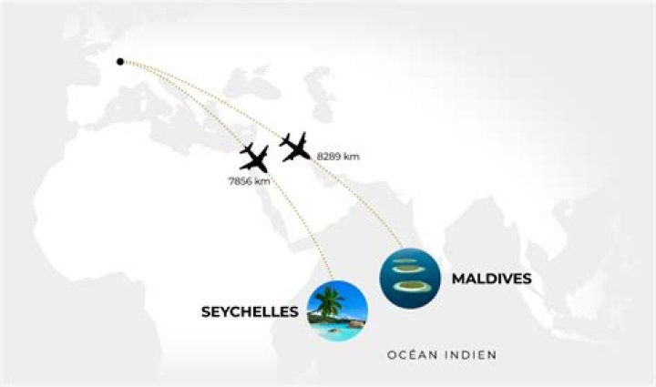 How long is the flight from Maldives to Seychelles?