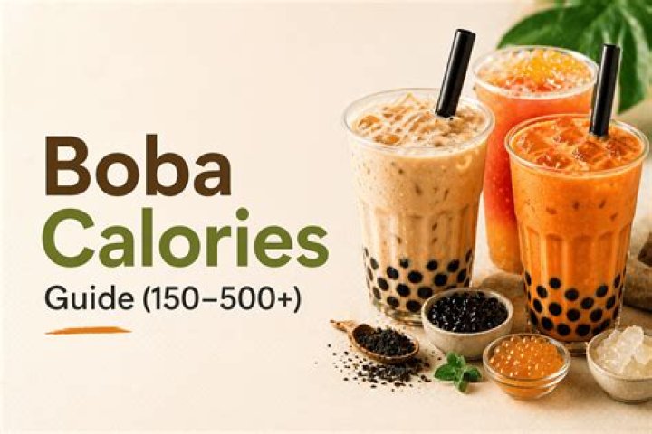 How many calories are in bubble tea bubbles?