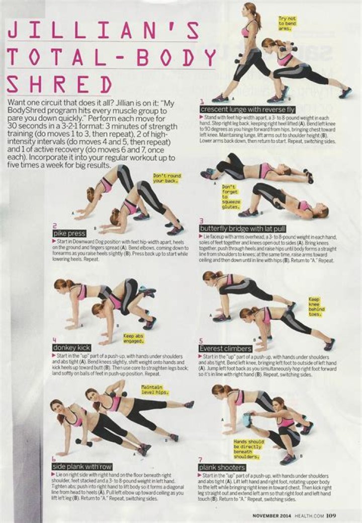 How many hours a day does Jillian Michaels work out?