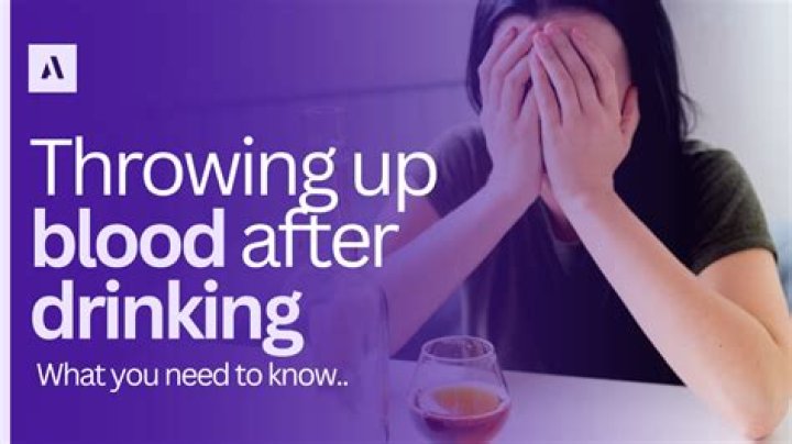 Is throwing up blood bad after drinking alcohol?