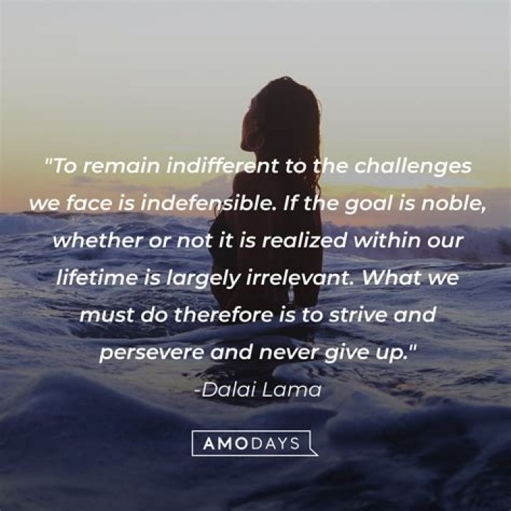 Is to strive and persevere and never give up?