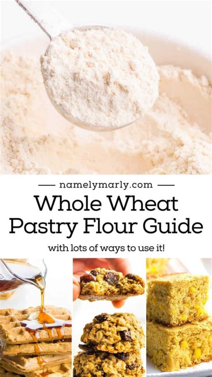 Is whole wheat pastry flour and whole wheat flour the same?