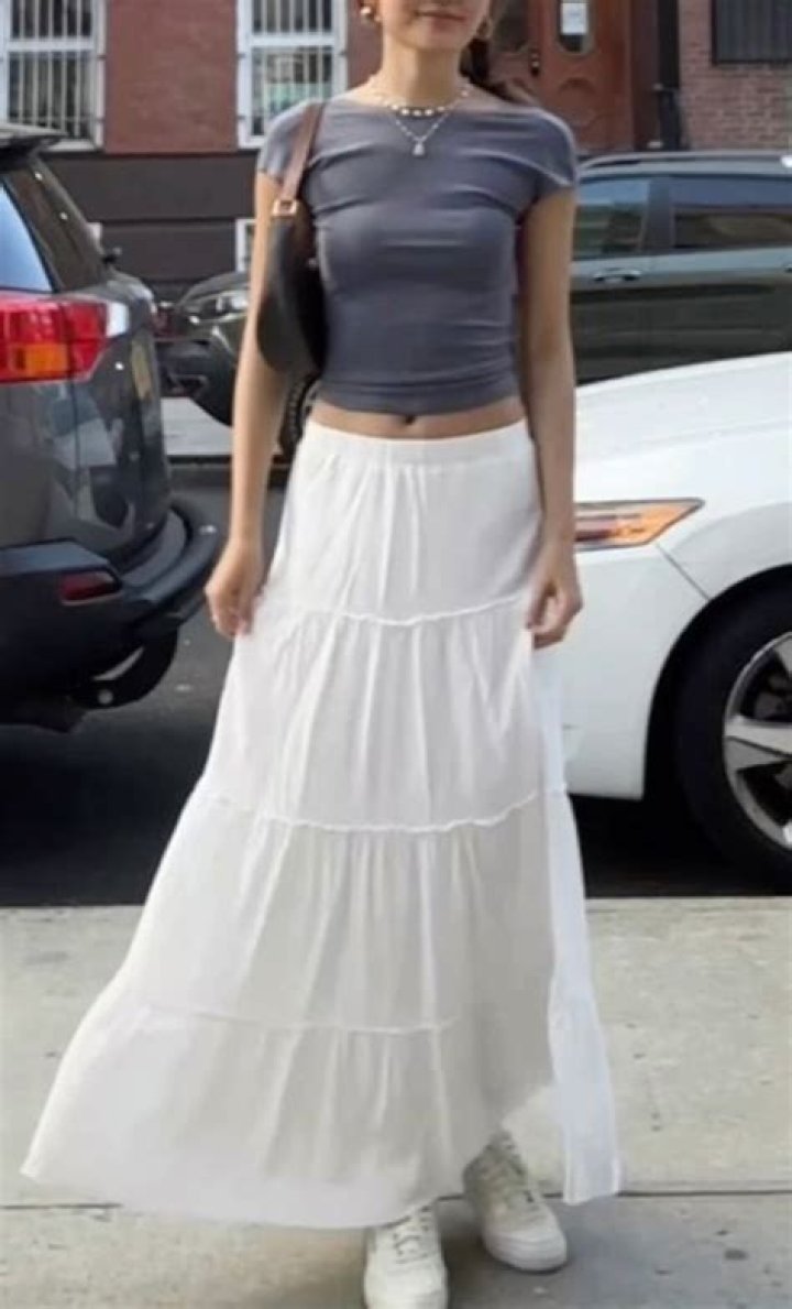 Katie Holmes Brings Major Summer Vibes In Flowy White Skirt & Off-The-Shoulder Top While Out in NYC