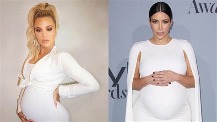 Khloe Kardashian Shows Off Baby Bump In Tight White Dress Just Like Sis Kim Kardashian