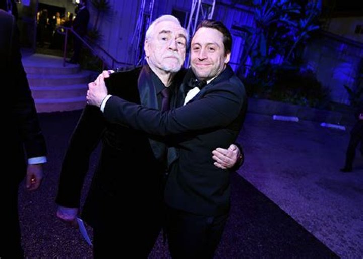 Kieran Culkin Hugs Brian Cox As He Crashes His Photoshoot – Hollywood Life