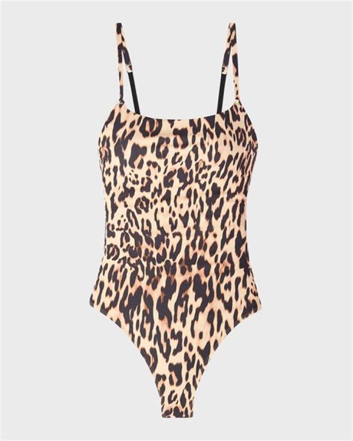 Kourtney Kardashian Rocks Leopard Print One-Piece Swimsuit In Sexy Photo