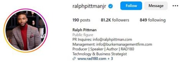 Ralph Pittman Jr. - Biography, Age, Wiki, Facts and Family