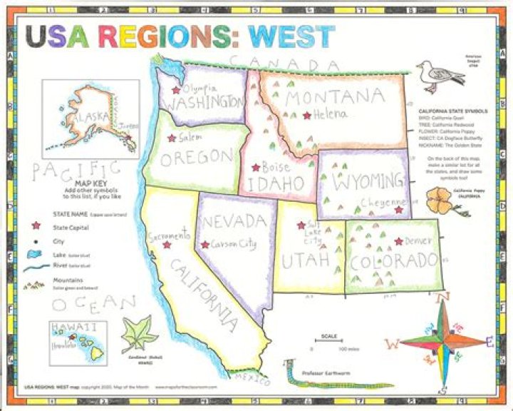 What are 5 facts about the West Region?