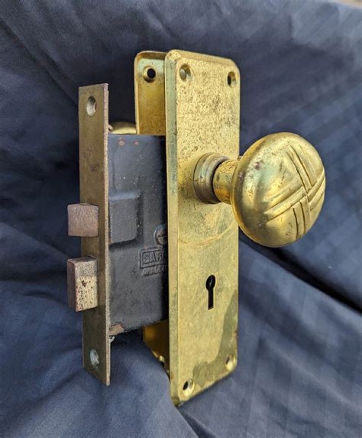 What are antique door locks called?