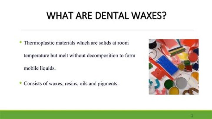 What are dental waxes?