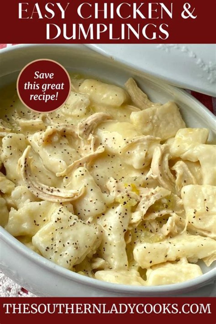 What are dumplings made of in chicken and dumplings?