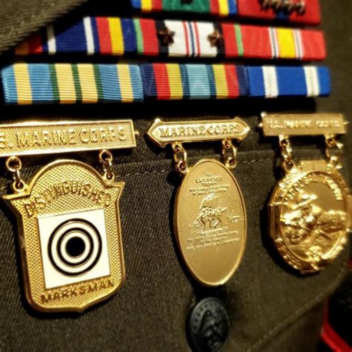 What are the 3 types of marksmanship badges?