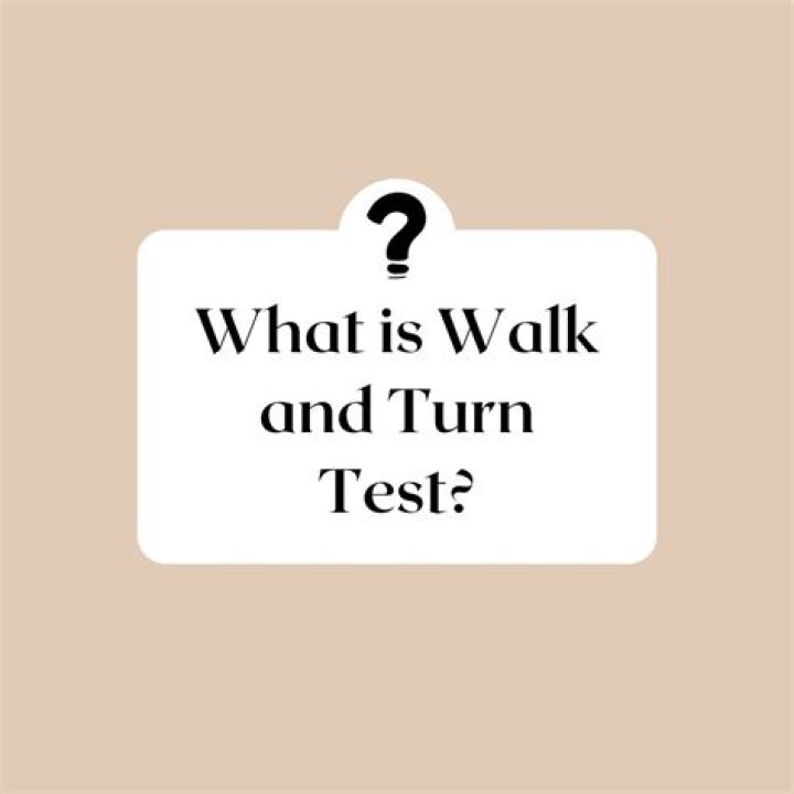 What are the 8 cues in the walk and turn test?