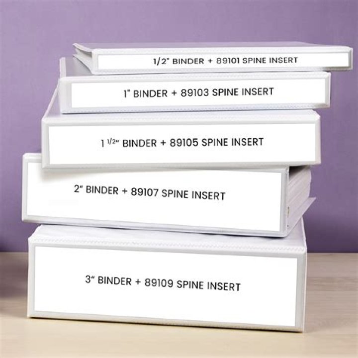 What are the dimensions of a binder spine?