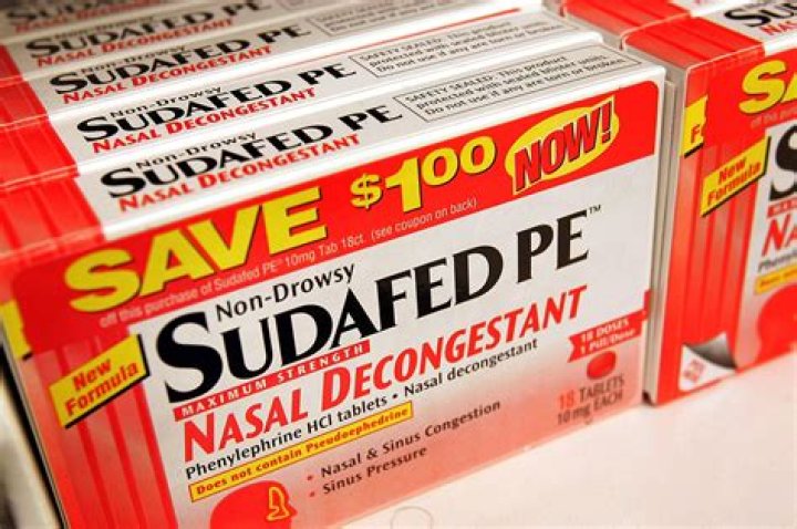 What are the ingredients in Sudafed PE?