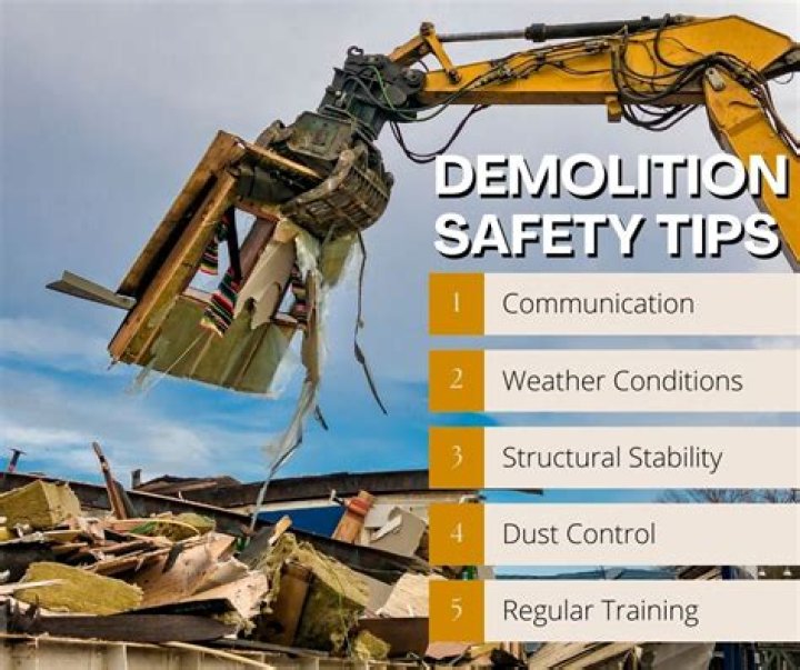 What are the safety measures for demolition?