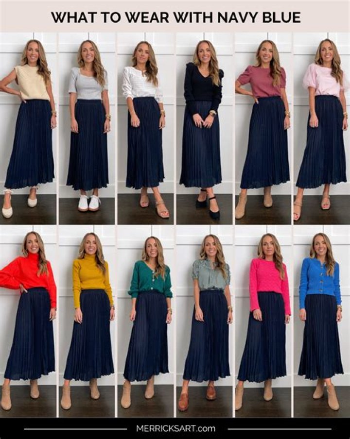 What colors does blue match with clothes?