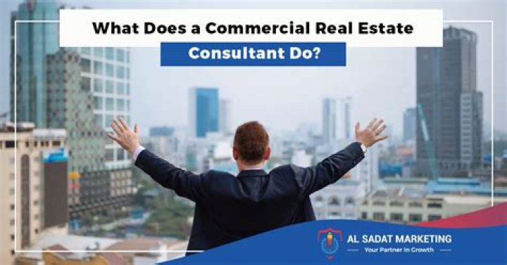 What does a commercial real estate consultant do?