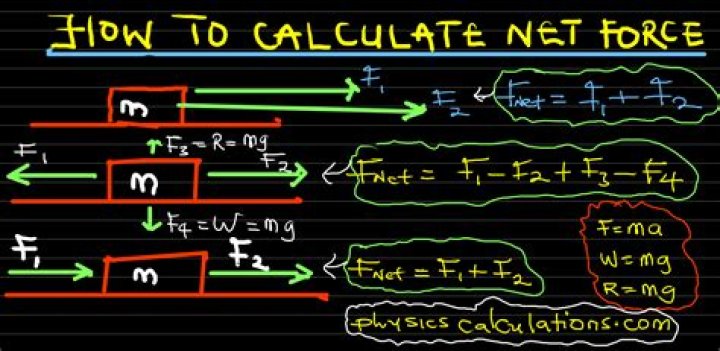 What does Fnet mean in physics?
