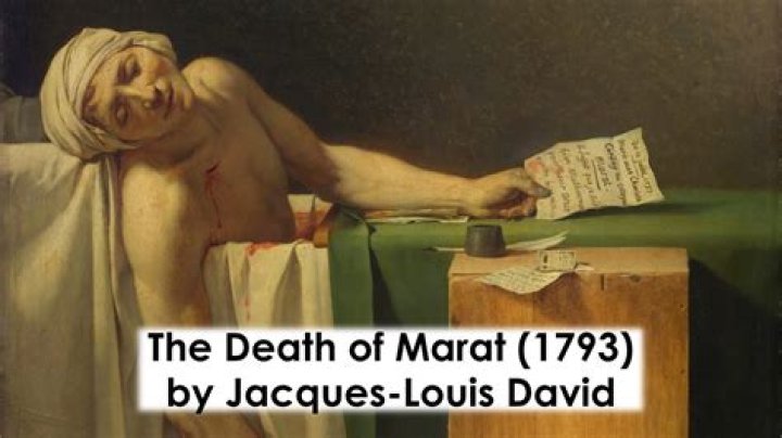What does the letter in The Death of Marat say?