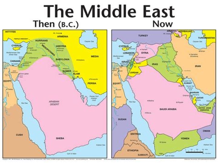 What does the Middle East look like geographically?