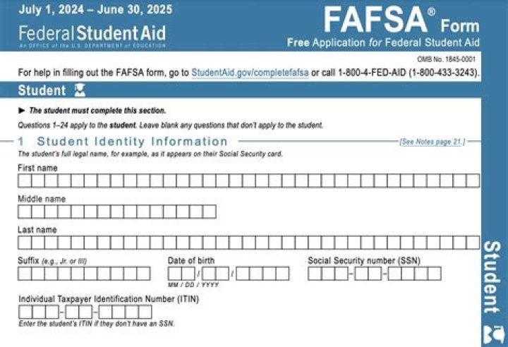 What is a verification worksheet for FAFSA?