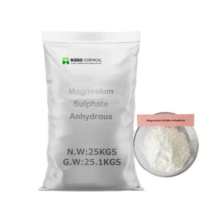 What is anhydrous magnesium sulfate used for?