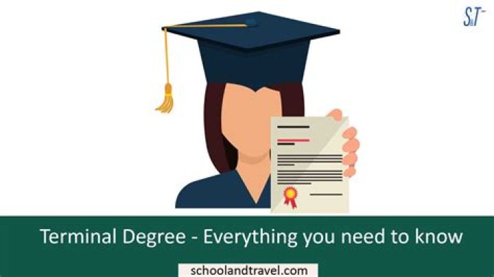 What is considered terminal degree?
