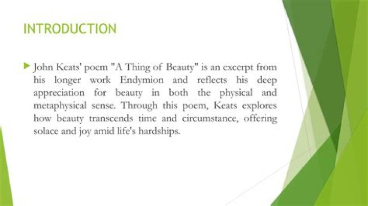 What is John Keats definition of poetry?