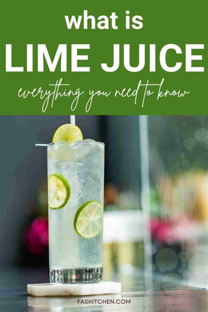 What is lime juice made of?