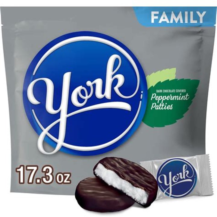 What is the inside of a York Peppermint Patty?