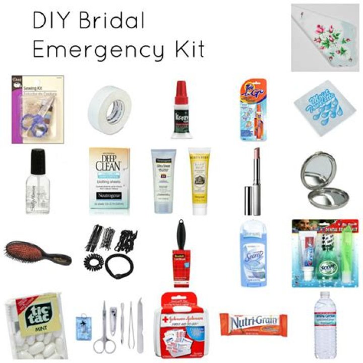 What should be in a bridal emergency kit?